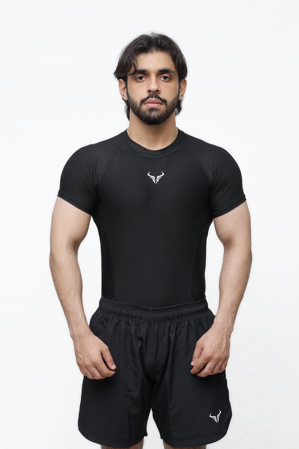 Core Compression Tee — Jet Black