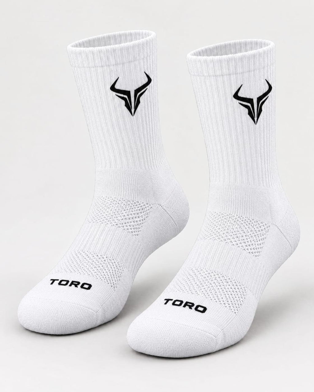 TORO Crew Socks — White