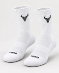 TORO Crew Socks — White
