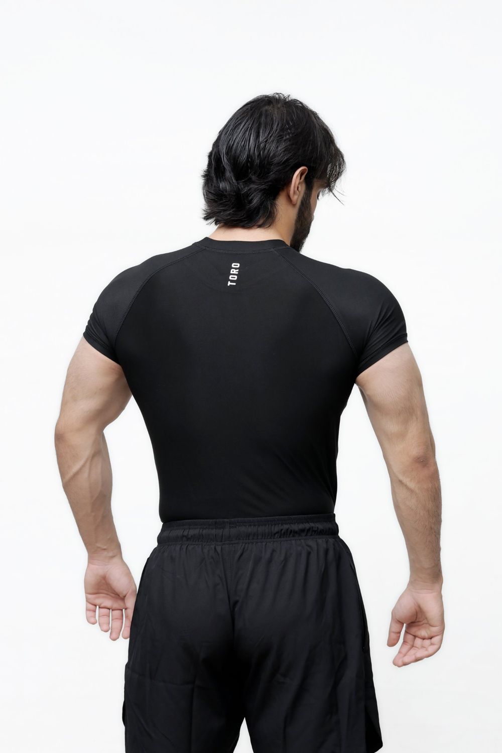 Core Compression Tee — Jet Black